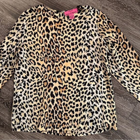 Ancora by Mary Ann Restivo Silk Leopard Blouse - Picture 3 of 6